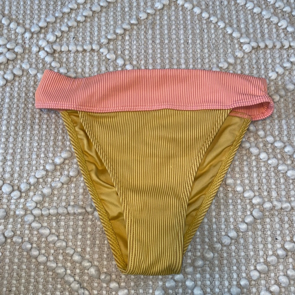 Vibrant Ribbed Bikini Bottom